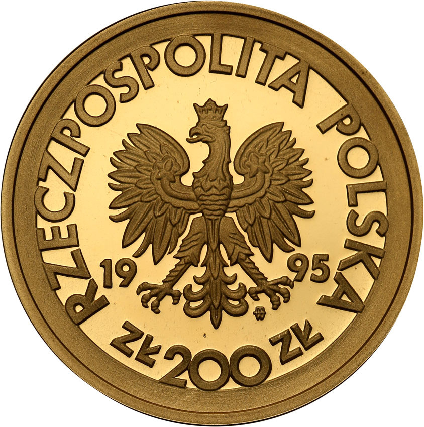 III RP. 200 złotych 1995 Konkurs Chopinowski - F. Chopin